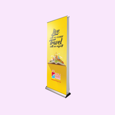 Luxury Wide Base Both Side Banner Stand