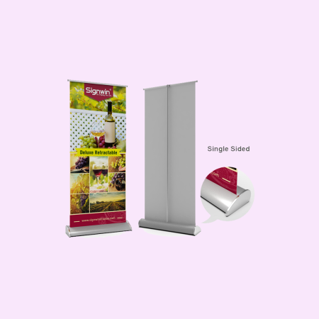 Deluxe Wide Base Single Sided Banner Stand-2 X 6.5