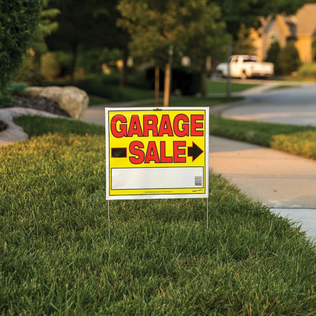 Garage Sale Yard Sign Non Reflective