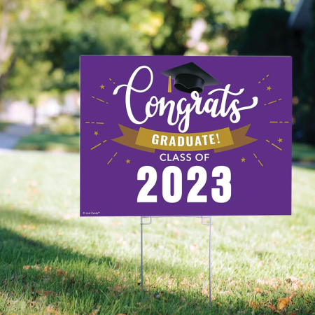 Graduation Yard Sign Non Reflective