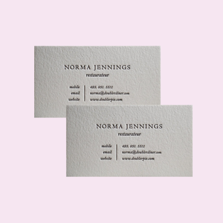 Letterpress Business Cards