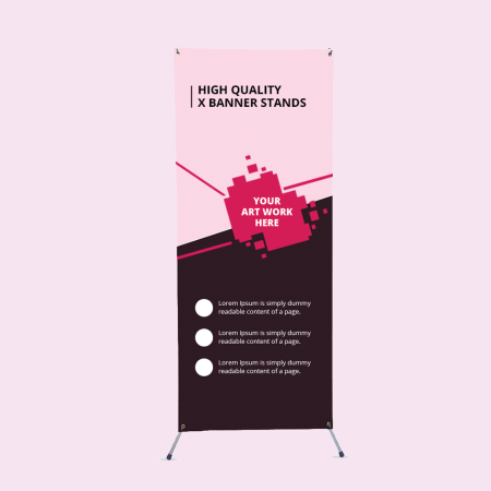 Multifunctional X Banner Adjustable Stand 2 X 8