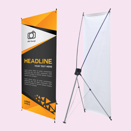 Multifunctional X Banner Adjustable Stand 2.5 X 6