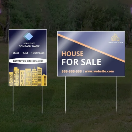 Real Estate Yard Sign Reflective