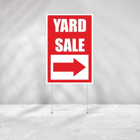 Yard Sale Sign Non Reflective