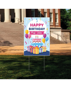Birthday Yard Sign Non Reflective