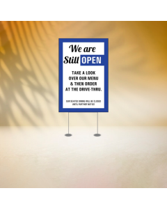 Custom Non Reflective Yard Sign