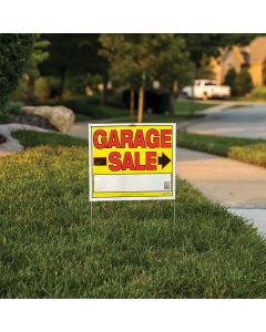 Garage Sale Yard Sign Non Reflective
