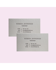 Letterpress Business Cards