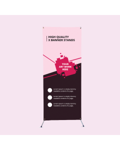 Multifunctional X Banner Adjustable Stand 2 X 8