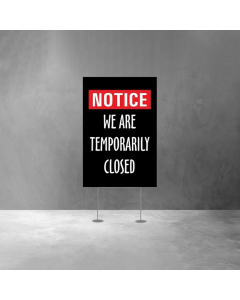 Notice Yard Sign Non Reflective