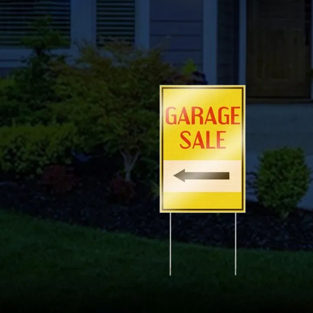 Garage Sale Yard Sign HIP Reflective
